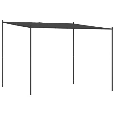 vidaXL Κιόσκι Ανθρακί 3x3 μ. 180 γρ/μ² από Ύφασμα και Ατσάλι