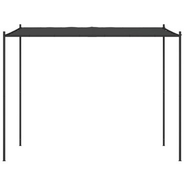 vidaXL Κιόσκι Ανθρακί 3x3 μ. 180 γρ/μ² από Ύφασμα και Ατσάλι