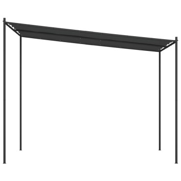 vidaXL Κιόσκι Ανθρακί 3x3 μ. 180 γρ/μ² από Ύφασμα και Ατσάλι