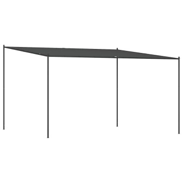 vidaXL Κιόσκι Ανθρακί 4x4 μ. 180 γρ/μ² από Ύφασμα και Ατσάλι