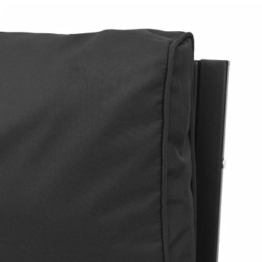vidaXL Καρέκλες Κήπου 2 τεμ. 62x75x79cm Ατσάλι με Γκρι Μαξιλάρια Διθέσιος