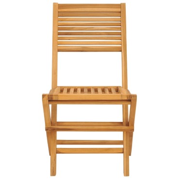 vidaXL Καρέκλες Κήπου Πτυσσόμενες 2 τεμ. 47x62x90cm Μασίφ Ξύλο Teak