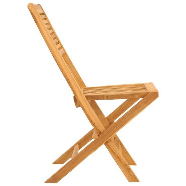 vidaXL Καρέκλες Κήπου Πτυσσόμενες 2 τεμ. 47x62x90cm Μασίφ Ξύλο Teak