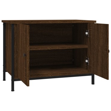 vidaXL Έπιπλο Τηλεόρασης με Πόρτες Καφέ Δρυς 60x35x45cm Επεξ. Ξύλο