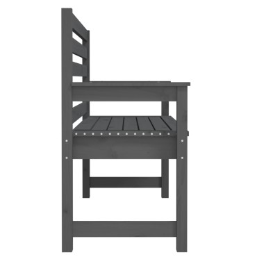 vidaXL Παγκάκι Κήπου Γκρι 109x48x91,5cm από Μασίφ Ξύλο Πεύκου 1 τεμ.