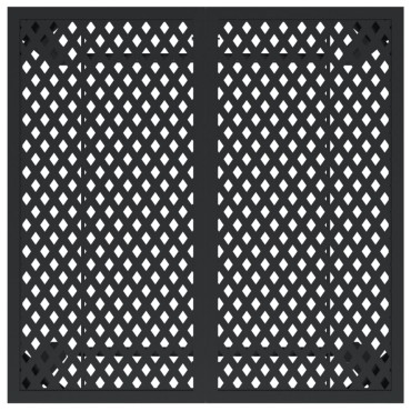 vidaXL Τραπέζι Κήπου Ανθρακί 80x80x72cm Ατσάλινο 1 τεμ.