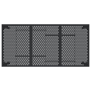 vidaXL Τραπέζι Κήπου Ανθρακί 165x80x72cm Ατσάλινο 1 τεμ.