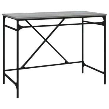 vidaXL Γραφείο Γκρι Sonoma 100x50x75cm από Επεξεργασμένο Ξύλο 1 τεμ.