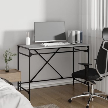 vidaXL Γραφείο Γκρι Sonoma 100x50x75cm από Επεξεργασμένο Ξύλο 1 τεμ.