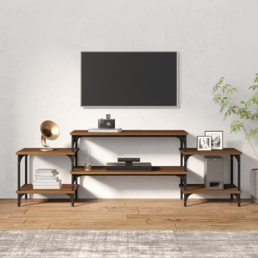 vidaXL Έπιπλο Τηλεόρασης Καφέ Δρυς 157x35x52cm Επεξεργασμένο Ξύλο