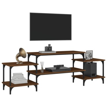 vidaXL Έπιπλο Τηλεόρασης Καφέ Δρυς 157x35x52cm Επεξεργασμένο Ξύλο