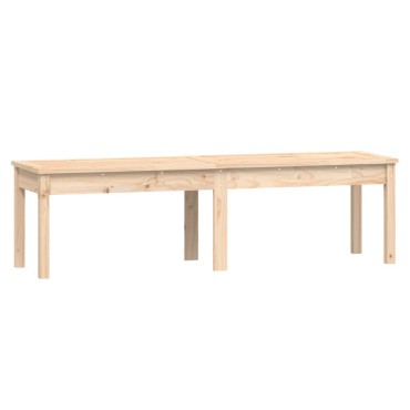 vidaXL Πάγκος Κήπου Διθέσιος 159,5x44x45cm Μασίφ Ξύλο Πεύκου
