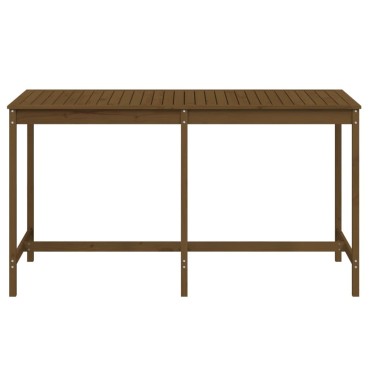 vidaXL Τραπέζι Κήπου Καφέ Μελί 203,5x90x110cm από Μασίφ Ξύλο Πεύκου 1 τεμ.
