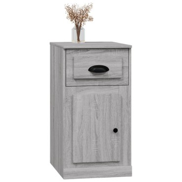 vidaXL Ντουλάπι με Συρτάρι Γκρι Sonoma 40x50x75cm Επεξεργ. Ξύλο 1 τεμ.