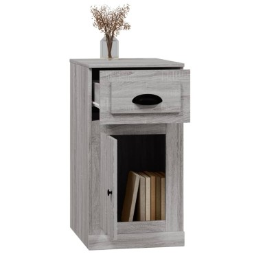 vidaXL Ντουλάπι με Συρτάρι Γκρι Sonoma 40x50x75cm Επεξεργ. Ξύλο 1 τεμ.