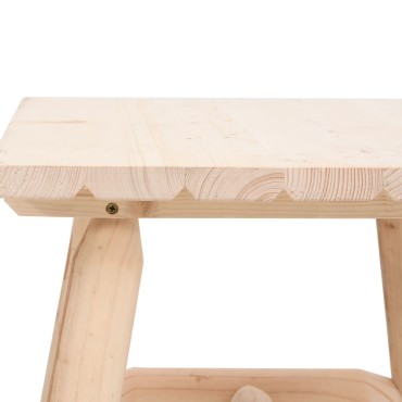 vidaXL Τραπεζάκι Βοηθητικό 49x49x50cm από Μασίφ Ξύλο Ερυθρελάτης