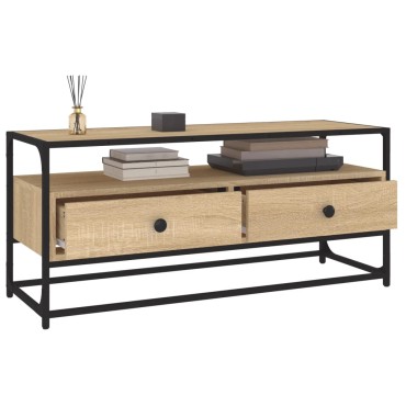 vidaXL Έπιπλο Τηλεόρασης Sonoma Δρυς 100x35x45cm Επεξ. Ξύλο