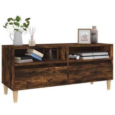 vidaXL Έπιπλο Τηλεόρασης Καπνιστή Δρυς 100x34,5x44,5cm Επεξ. Ξύλο