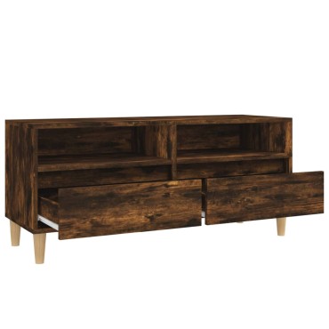 vidaXL Έπιπλο Τηλεόρασης Καπνιστή Δρυς 100x34,5x44,5cm Επεξ. Ξύλο