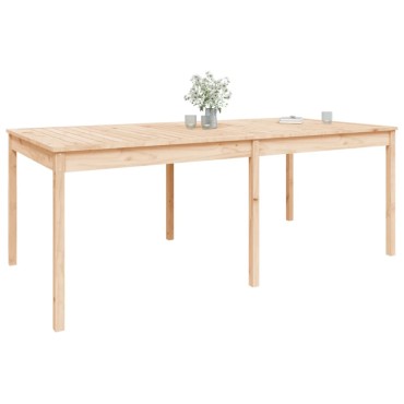 vidaXL Τραπέζι Κήπου 203,5x100x76cm από Μασίφ Ξύλο Πεύκου 1 τεμ.