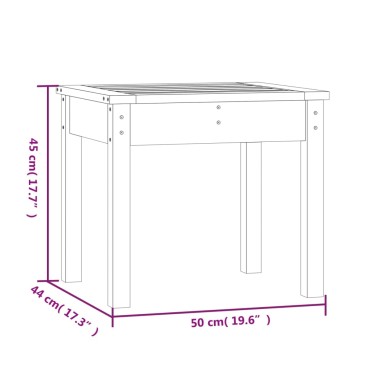 vidaXL Πάγκος Κήπου Μελί 50x44x45cm από Μασίφ Ξύλο Πεύκου