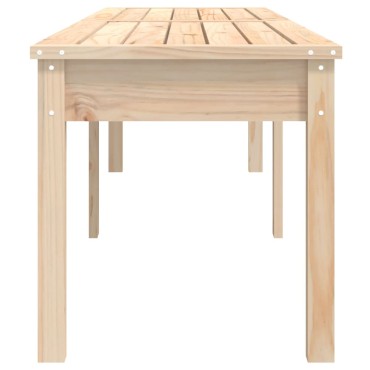 vidaXL Πάγκος Κήπου Διθέσιος 203,5x44x45cm Μασίφ Ξύλο Πεύκου