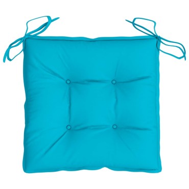 vidaXL Μαξιλάρια Καρέκλας 4 τεμ. Τιρκουάζ 50x50x7cm Oxford Ύφασμα
