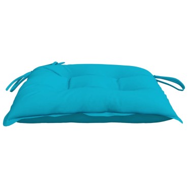 vidaXL Μαξιλάρια Καρέκλας 4 τεμ. Τιρκουάζ 50x50x7cm Oxford Ύφασμα