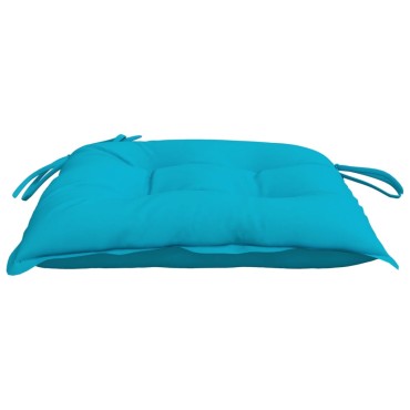 vidaXL Μαξιλάρια Καρέκλας 6 τεμ. Τιρκουάζ 50x50x7cm Oxford Ύφασμα