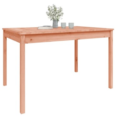 vidaXL Τραπέζι Κήπου 121x82,5x76cm από Μασίφ Ξύλο Ψευδοτσούγκας 1 τεμ.