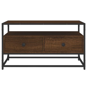 vidaXL Έπιπλο Τηλεόρασης Καφέ Δρυς 80x35x45cm Επεξεργασμένο Ξύλο
