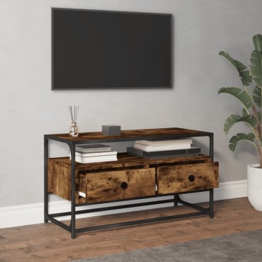 vidaXL Έπιπλο Τηλεόρασης Καπνιστή Δρυς 80x35x45cm Επεξ. Ξύλο