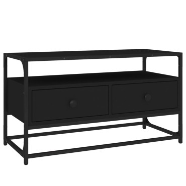 vidaXL Έπιπλο Τηλεόρασης Μαύρο 80x35x45cm από Επεξεργασμένο Ξύλο