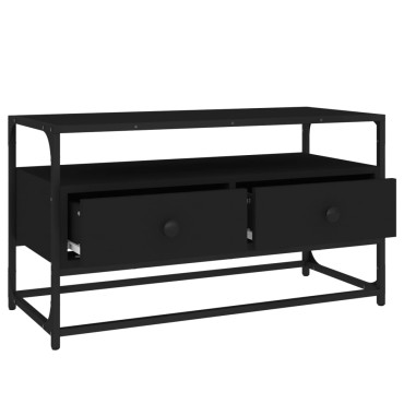 vidaXL Έπιπλο Τηλεόρασης Μαύρο 80x35x45cm από Επεξεργασμένο Ξύλο