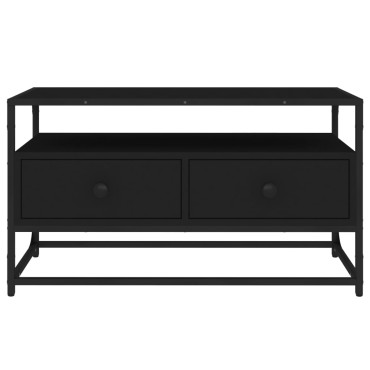 vidaXL Έπιπλο Τηλεόρασης Μαύρο 80x35x45cm από Επεξεργασμένο Ξύλο