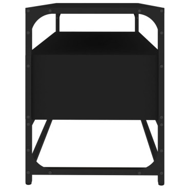 vidaXL Έπιπλο Τηλεόρασης Μαύρο 80x35x45cm από Επεξεργασμένο Ξύλο