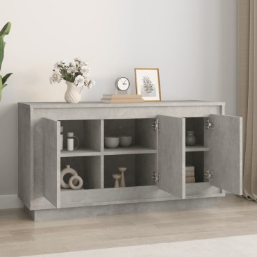 vidaXL Ντουλάπι Γκρι Σκυροδέματος 102x35x55cm Επεξεργασμένο Ξύλο 1 τεμ.