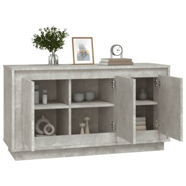 vidaXL Ντουλάπι Γκρι Σκυροδέματος 102x35x55cm Επεξεργασμένο Ξύλο 1 τεμ.