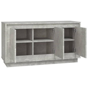 vidaXL Ντουλάπι Γκρι Σκυροδέματος 102x35x55cm Επεξεργασμένο Ξύλο 1 τεμ.