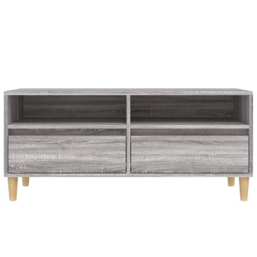 vidaXL Έπιπλο Τηλεόρασης Γκρι Sonoma 100x34,5x44,5cm Επεξεργ. Ξύλο