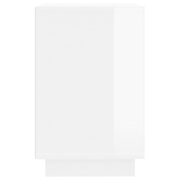 vidaXL Μπουφές Γυαλιστερό Λευκό 102x35x60cm από Επεξεργασμένο Ξύλο 1 τεμ.