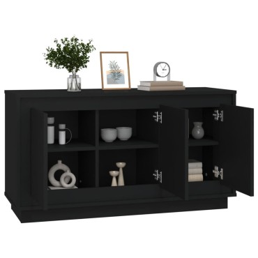 vidaXL Ντουλάπι Μαύρο 102x35x55cm από Επεξεργασμένο Ξύλο 1 τεμ.