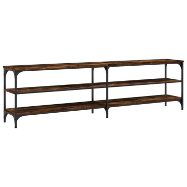 vidaXL Έπιπλο Τηλεόρασης Καπνιστή Δρυς 180x30x50cm Επεξ. Ξύλο/Μέταλλο