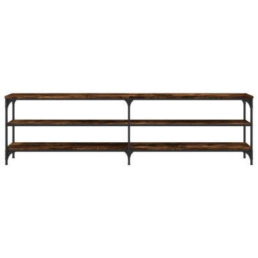 vidaXL Έπιπλο Τηλεόρασης Καπνιστή Δρυς 180x30x50cm Επεξ. Ξύλο/Μέταλλο