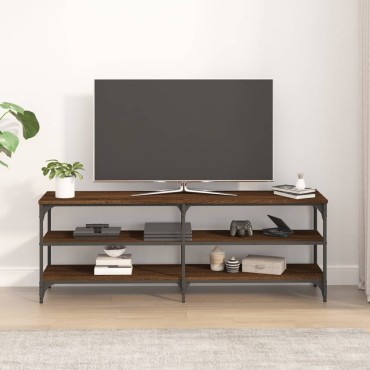 vidaXL Έπιπλο Τηλεόρασης Καφέ Δρυς 140x30x50cm Επεξεργασμένο Ξύλο