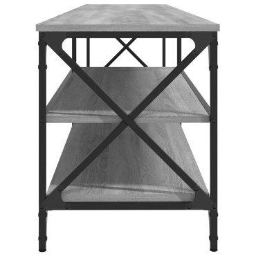vidaXL Έπιπλο Τηλεόρασης Γκρι Sonoma 200x40x50cm Επεξ. Ξύλο