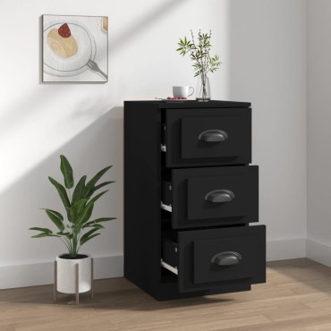 vidaXL Ντουλάπι Μαύρο 36x35,5x67,5cm από Επεξεργασμένο Ξύλο 1 τεμ.