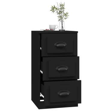 vidaXL Ντουλάπι Μαύρο 36x35,5x67,5cm από Επεξεργασμένο Ξύλο 1 τεμ.