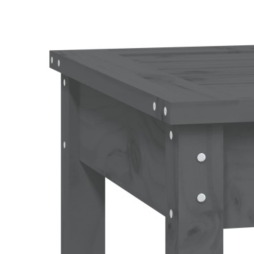 vidaXL Παγκάκι Κήπου Γκρι 50x44x45cm από Μασίφ Ξύλο Πεύκου 1 τεμ.