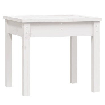 vidaXL Παγκάκι Κήπου Λευκό 50x44x45cm από Μασίφ Ξύλο Πεύκου 1 τεμ.